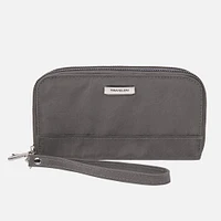 Travelon Double Zip Clutch Wallet - Smoke