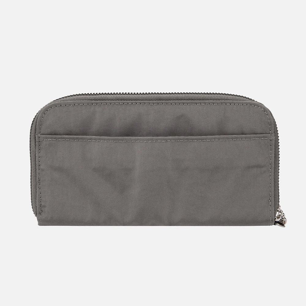 Travelon Double Zip Clutch Wallet - Smoke