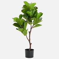 Faux Potted Fiddleleaf Tree Plant