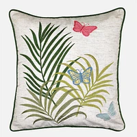 Flutter Embroidered Cushion