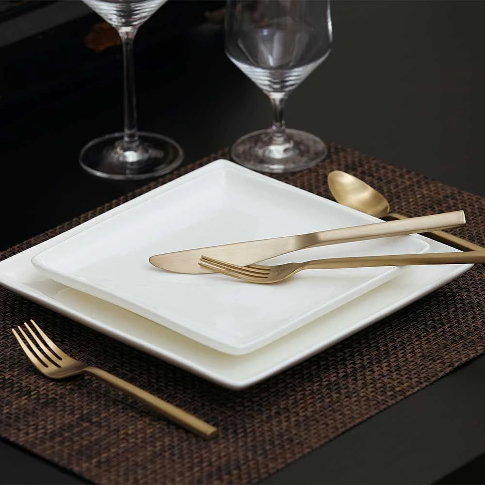 Arezzo Brushed Gold 20-Piece Flatware Set