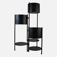 Foldable 6-Tier Planter - Black