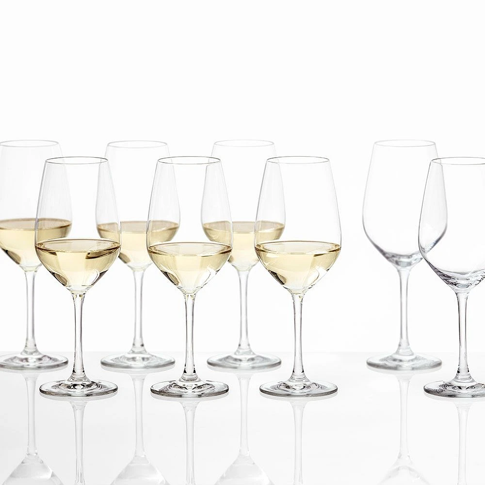 Forte Set of 6 + 2 Schott Zwiesel Free White Wine Glasses