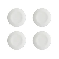 Set of 4 White Basics Soupe Side Plates by Maxwell & Williams (19 cm)