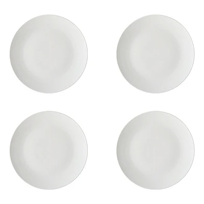 Set of 4 White Basics Coupe Dinner Plates by Maxwell & Williams (27 cm)