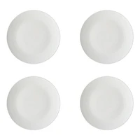 Set of 4 White Basics Coupe Dinner Plates by Maxwell & Williams (27 cm)