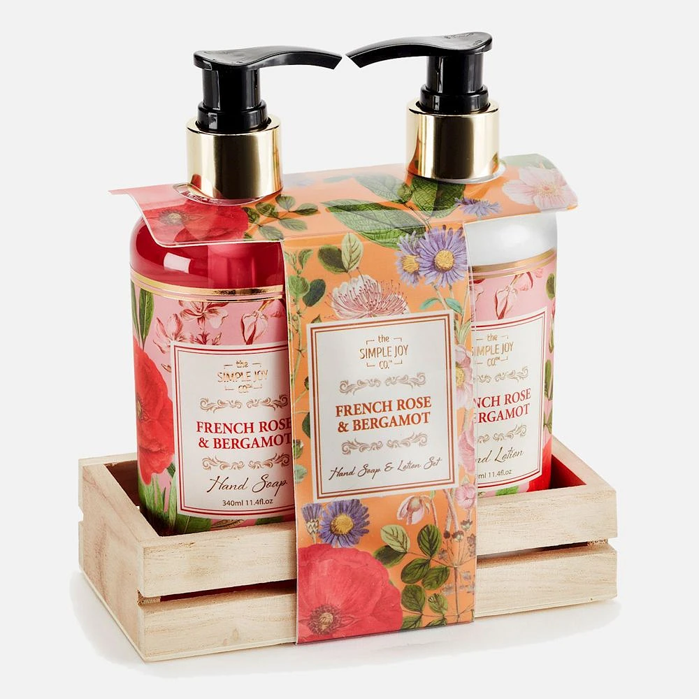 Coffret savon et lotion parfumés pour les mains, ensemble de 3