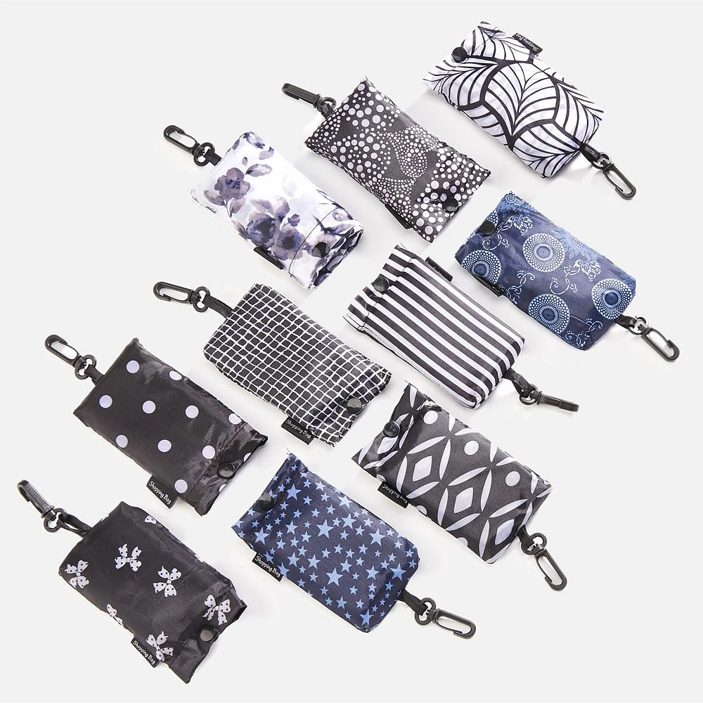 Reusable Fold-Away Shopping Tote Bag - Assorted