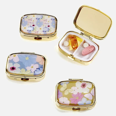 Floral Blooms Pill Box - Assorted Design