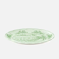 Josephine Grand plat ovale - Vert