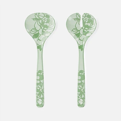 Josephine Salad Servers, 2 Pieces - Green