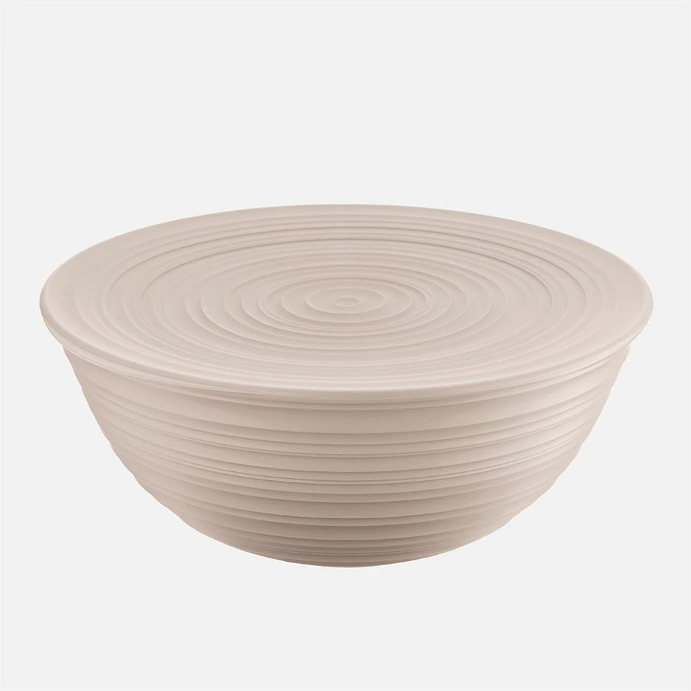 Tierra Bowl With Lid, XL - Taupe