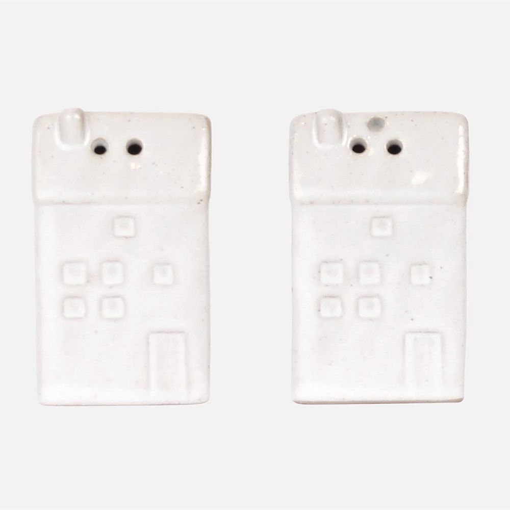 House-shaped Ceramic Salt & Pepper Shaker Set