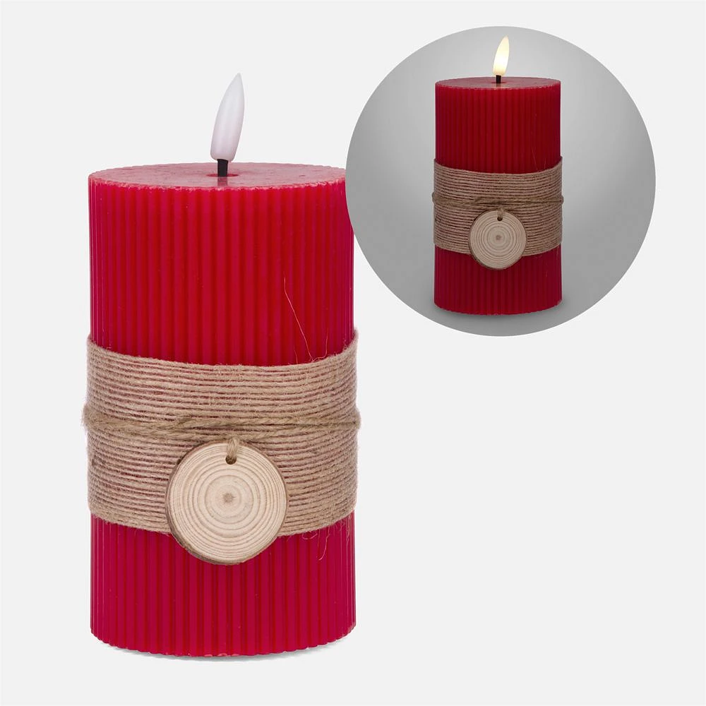 Red LED Candle - 5"