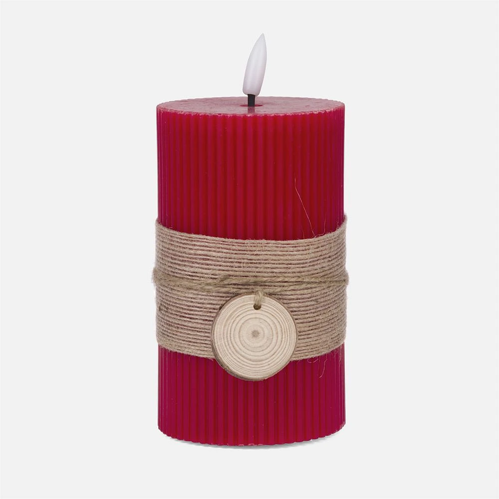 Red LED Candle - 5"