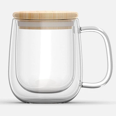 Double Wall Mug with Lid by Brilliant