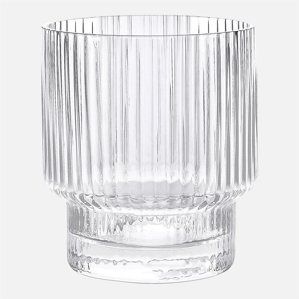 Ribbed Whisky Glass 340ml - Set of 4