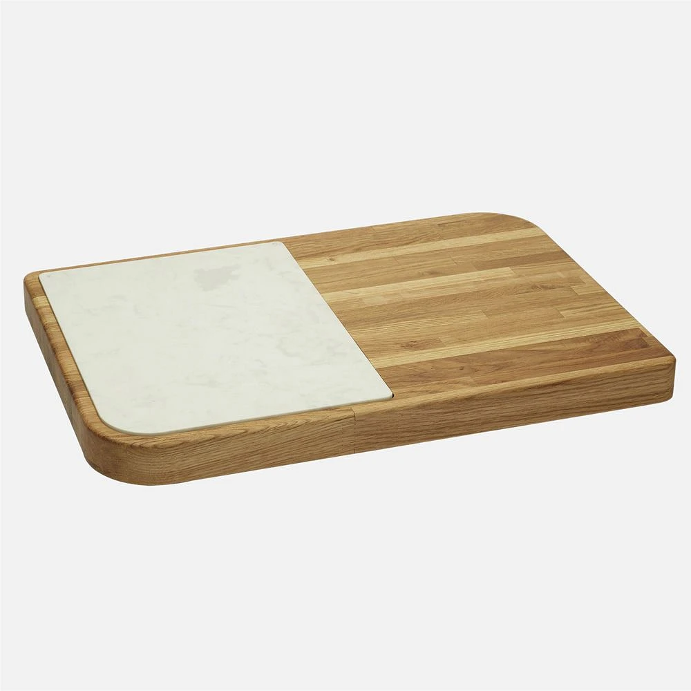 Legonart Cheese Tray Oak wood with Marble Insert