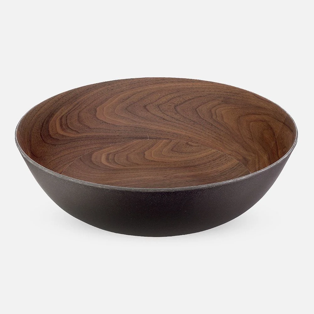 Bamboo Walnut Coffee Serving Bowl by Brilliant - 30cm