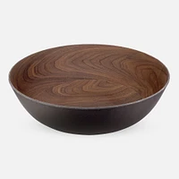 Bamboo Walnut Coffee Serving Bowl by Brilliant - 30cm