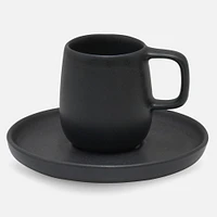 Tasse espresso et soucoupe « Uno Granite » - 75 ml