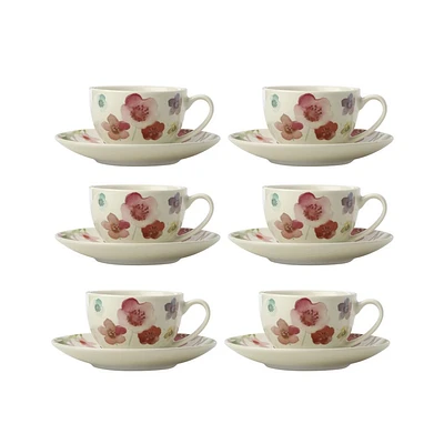 Ensemble de 6 tasses et soucoupes par Maxwell & Williams ( ml