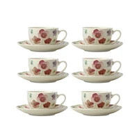 Set of 6 Wildwood Cups & Saucers by Maxwell & Williams (100 ml) - 100 ml