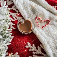 Ensemble de 2 tasses à café et thé en forme de cœur