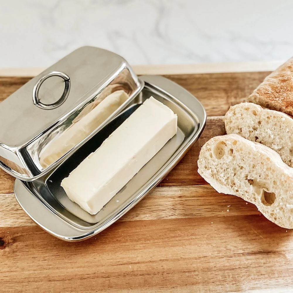 Rectangular Butter Dish with Cover