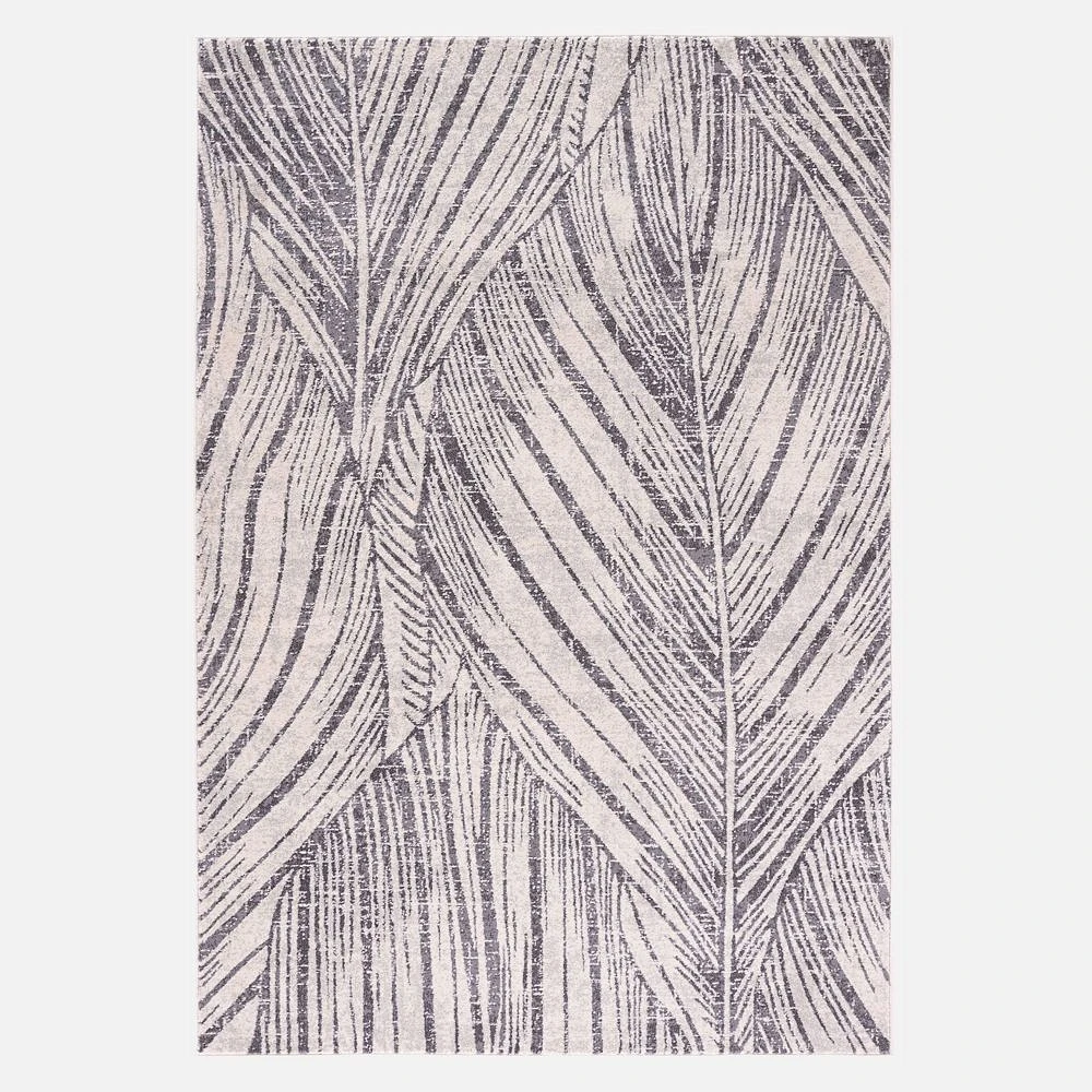 Tapis « Palms » Ivoire/gris