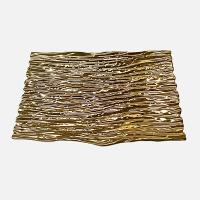 Gold Tree Bark Tray