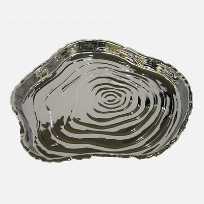 Silver Tree Bark Tray -  8.75'' x 8"