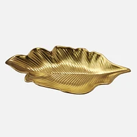 Gold Deep Leaf Plate