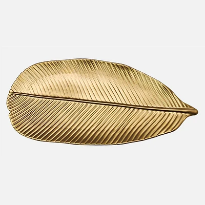 Gold Leaf Plate - 16.25"