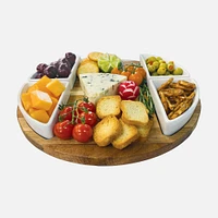 JS GOURMET Acacia Wood Serving Platter Set 