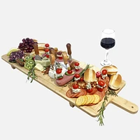 JS GOURMET Bamboo Charcuterie Serving Board 