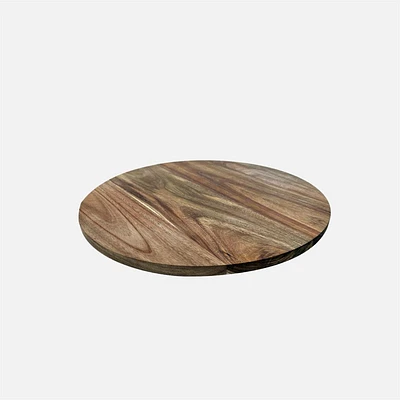 JS GOURMET Acacia Wood Rotating Tray 