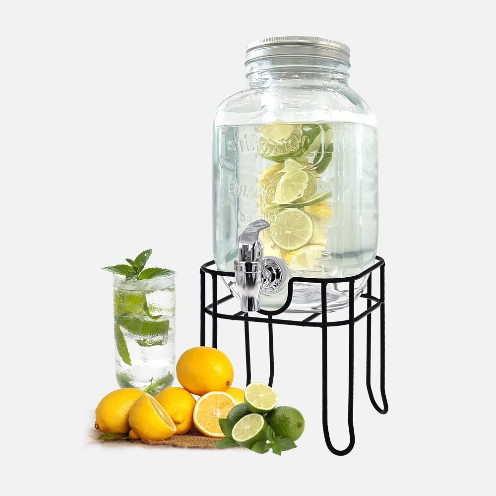 JS GOURMET Drink Dispenser With Built-In Diffuser, 4L