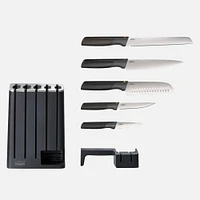 Joseph Joseph Elevate™ SlimBlock Knives Set with Sharpener, 5 Pieces