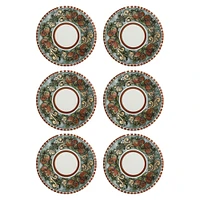 Ensemble de 6 assiettes avec grenades « Salerno » par Maxwell & Williams (20 cm)