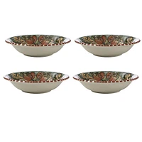 Set of 4 Salerno Pomegranate Pasta Bowls by Maxwell & Williams (21 cm)