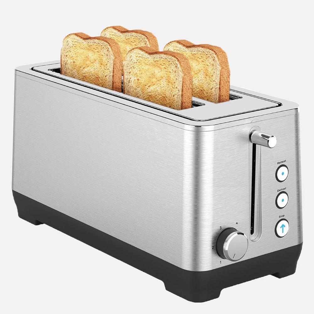 JS GOURMET 4 Slice Stainless Steel Toaster