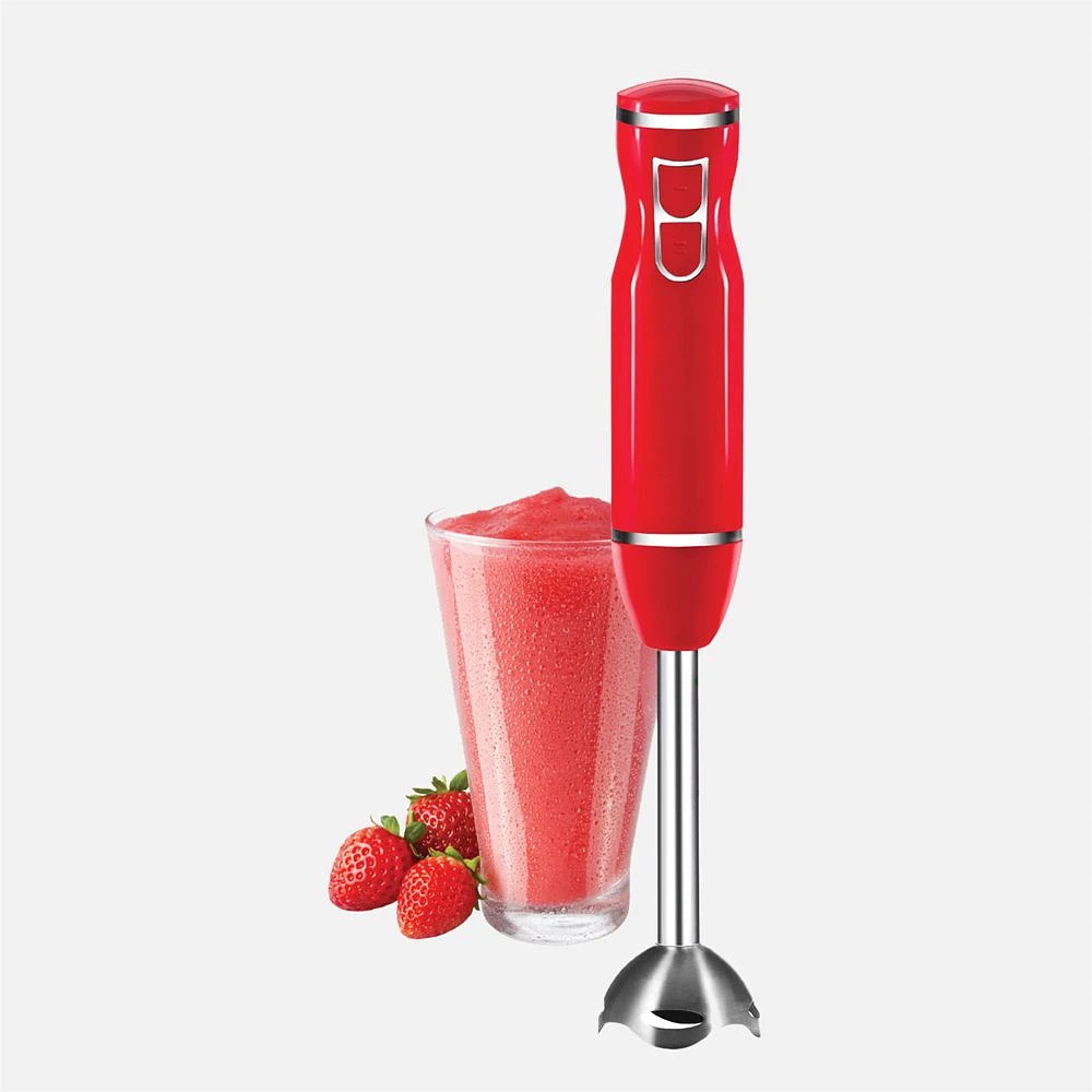 JS GOURMET Immersion Stick Hand Blender - Red