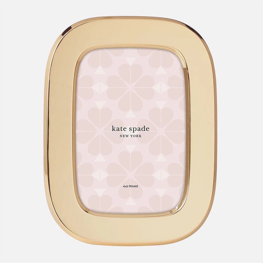 Kate Spade South Street Gold Oval Picture Frame - 4'' x 6''