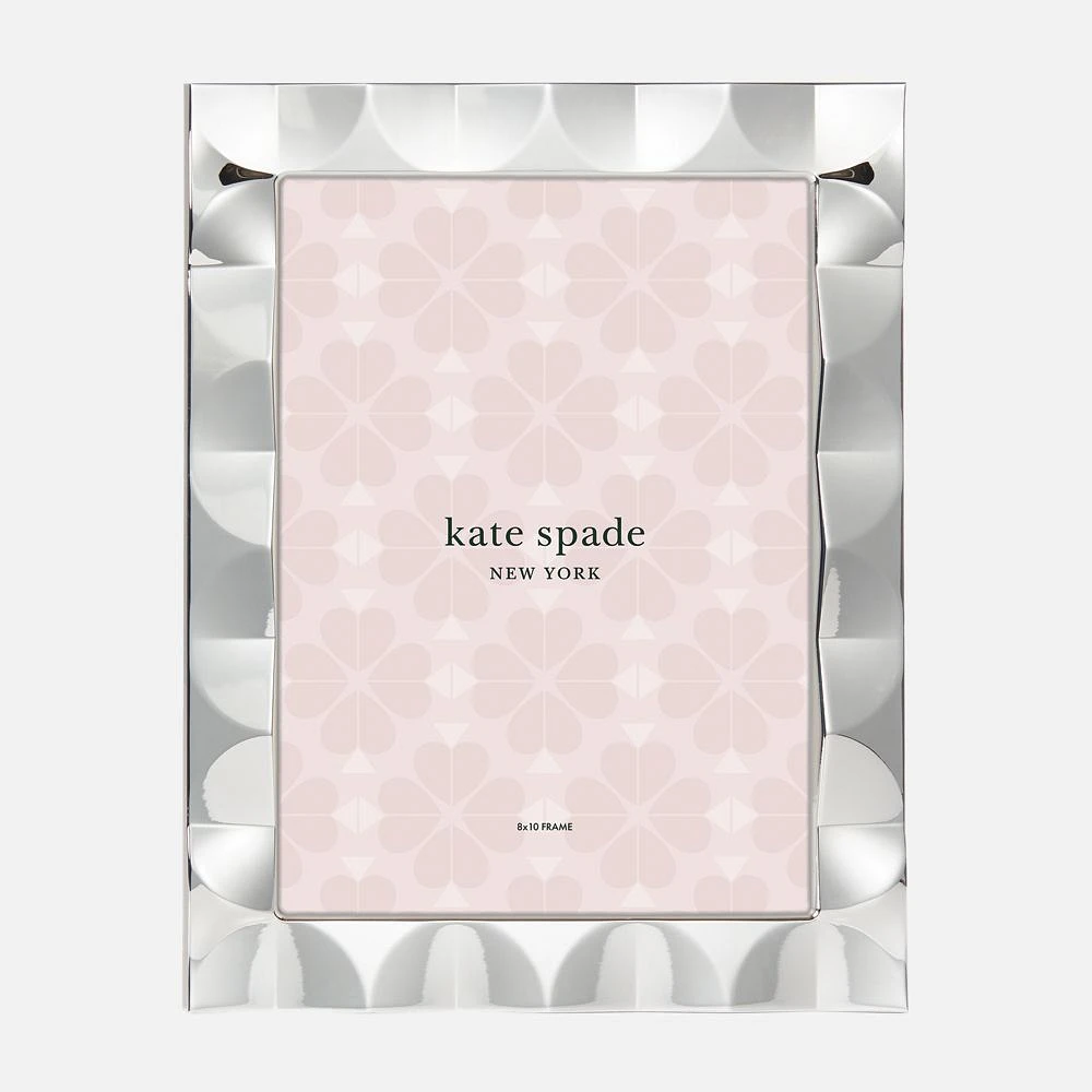 Kate Spade South Street Silver Scallop Picture Frame - 8'' x 10''