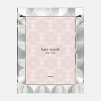 Cadre photo Kate Spade « South Street » festonné et argenté -  8 po x 10 po