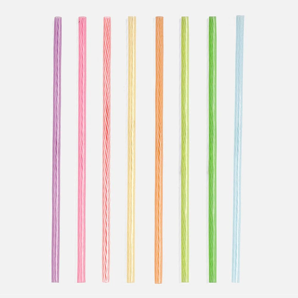 Set of 24 Rainbow Reusable Straws