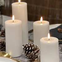 Deluxe Indoor LED Candle - 3x6", White