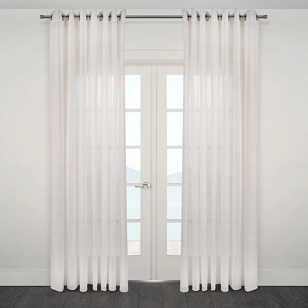Rideau transparent jacquard « Kozani »