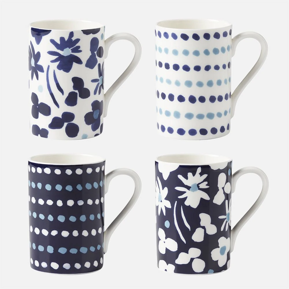 Floral Way Set of 4 Mugs by Kate Spade